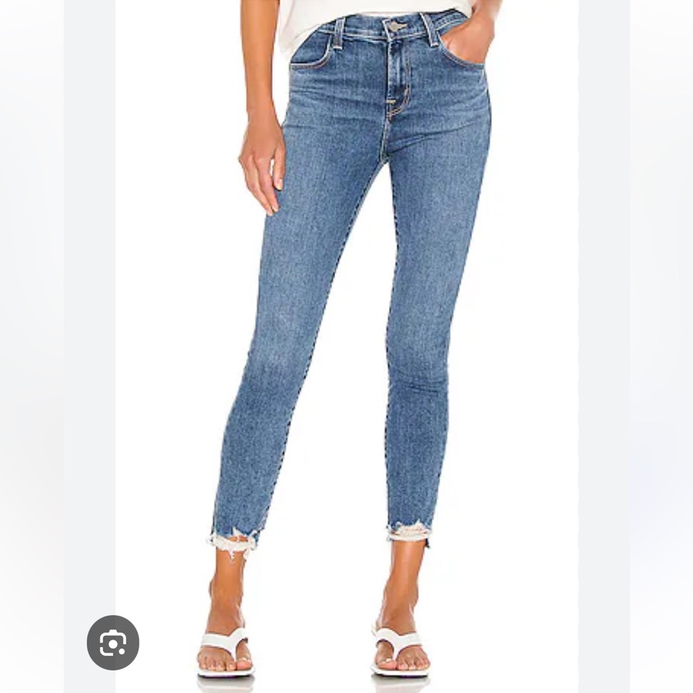 J Brand | High Rise Crop Skinny ‘Alana’ Jean JB0011491 Project Destruct